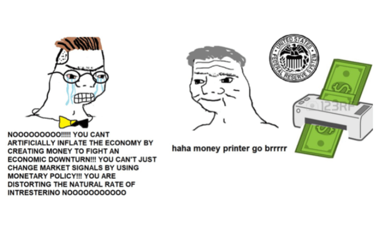 bitcoin meme - money printer go brrr