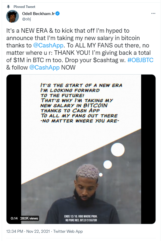 DC-OBJ from NFL paid in BTC-11.22.21