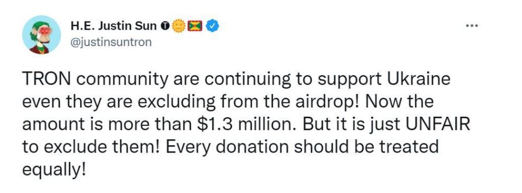 justin sun ukraine russia war justin sun ukraine russia war