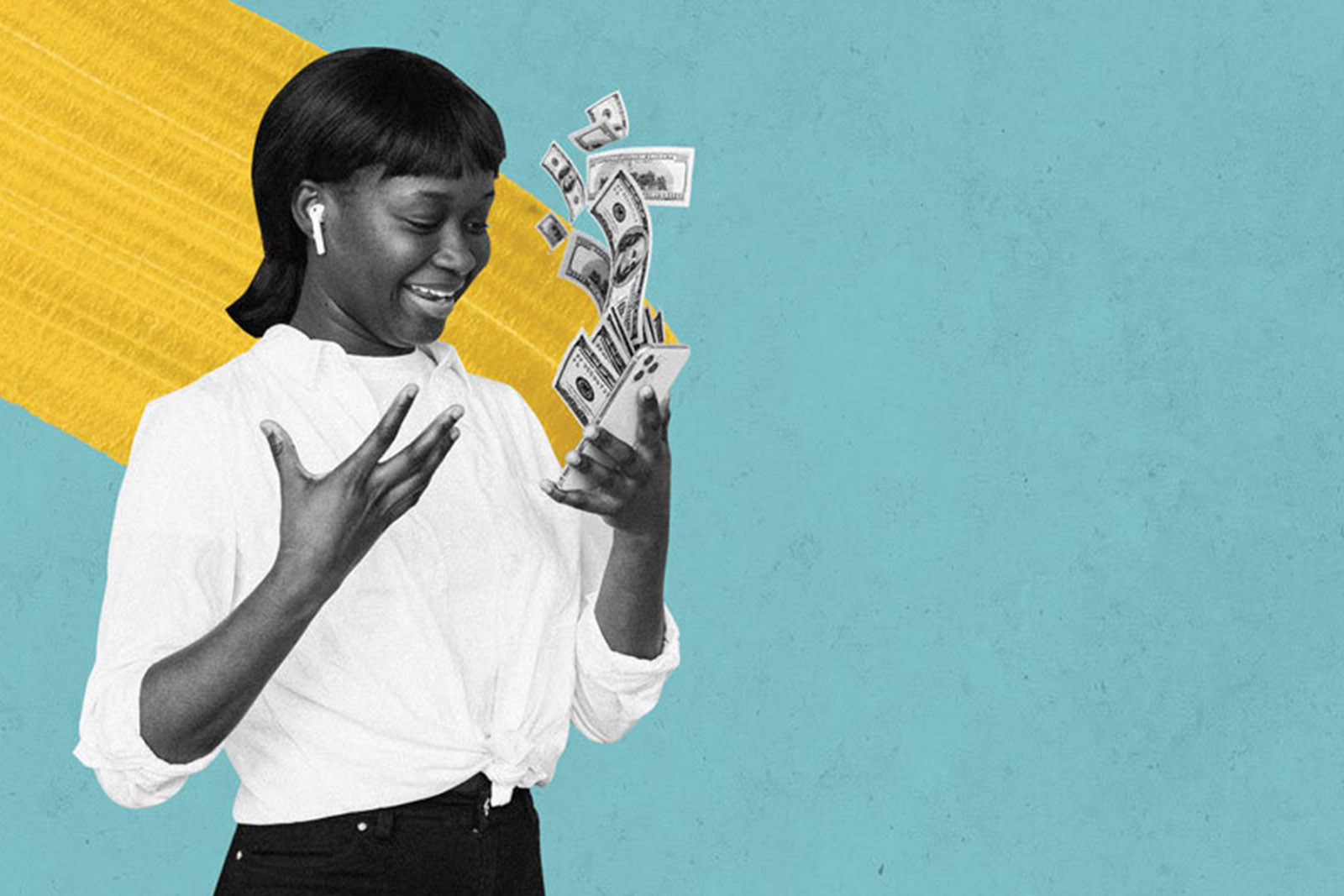 accepting, money, happy, payed, mobile money