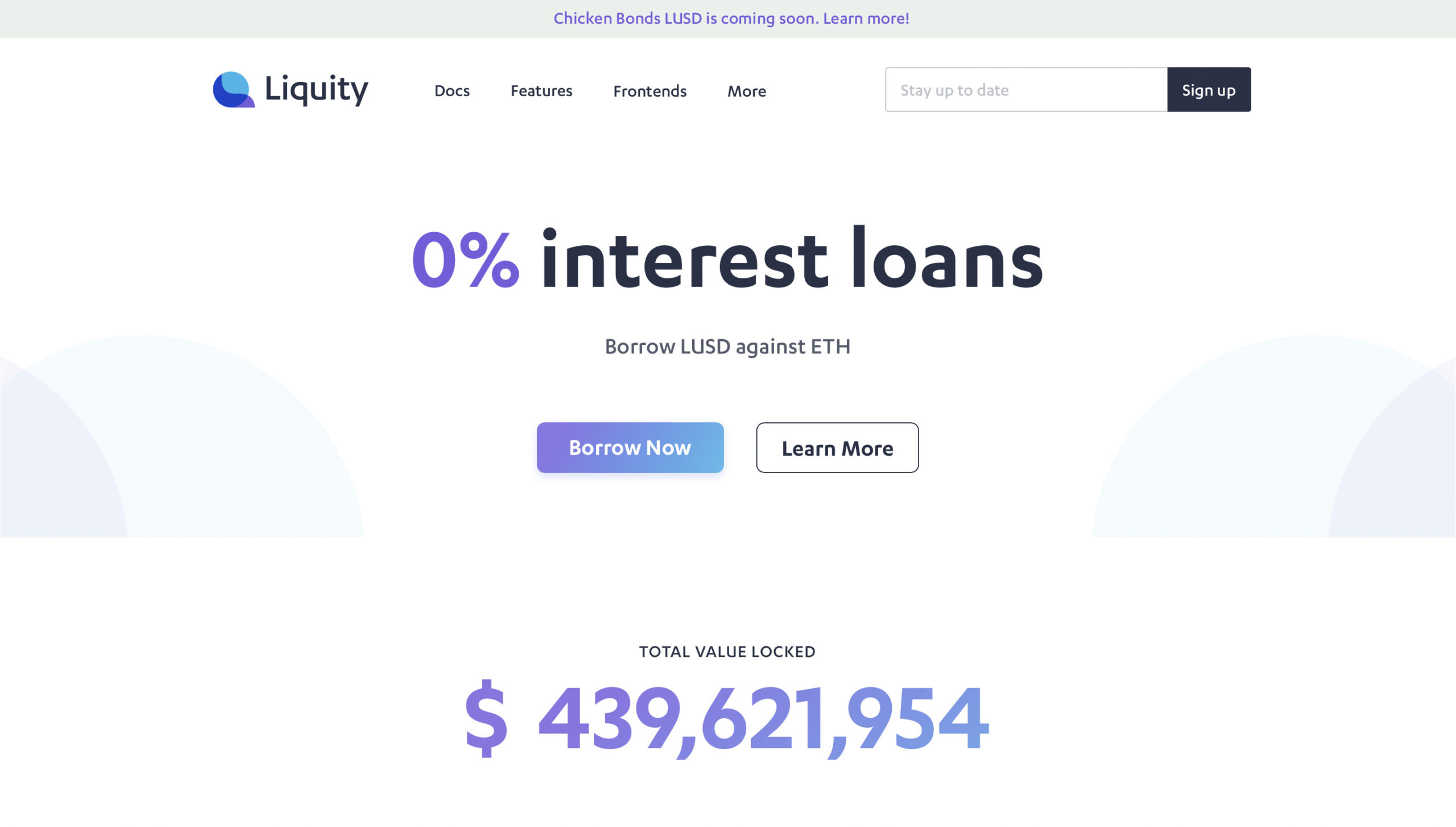 Liquity Homepage Top 10 New Projects Powered by Chainlink Oracle Network | Dailycoin.com