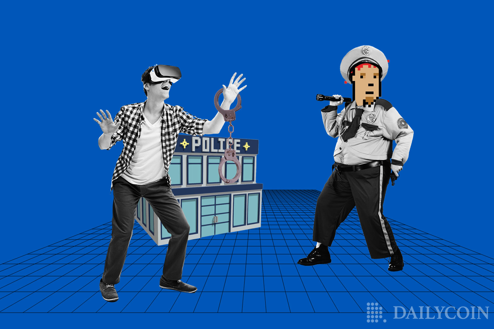 police arrest handcuffs metaverse vr officer crypto punk
