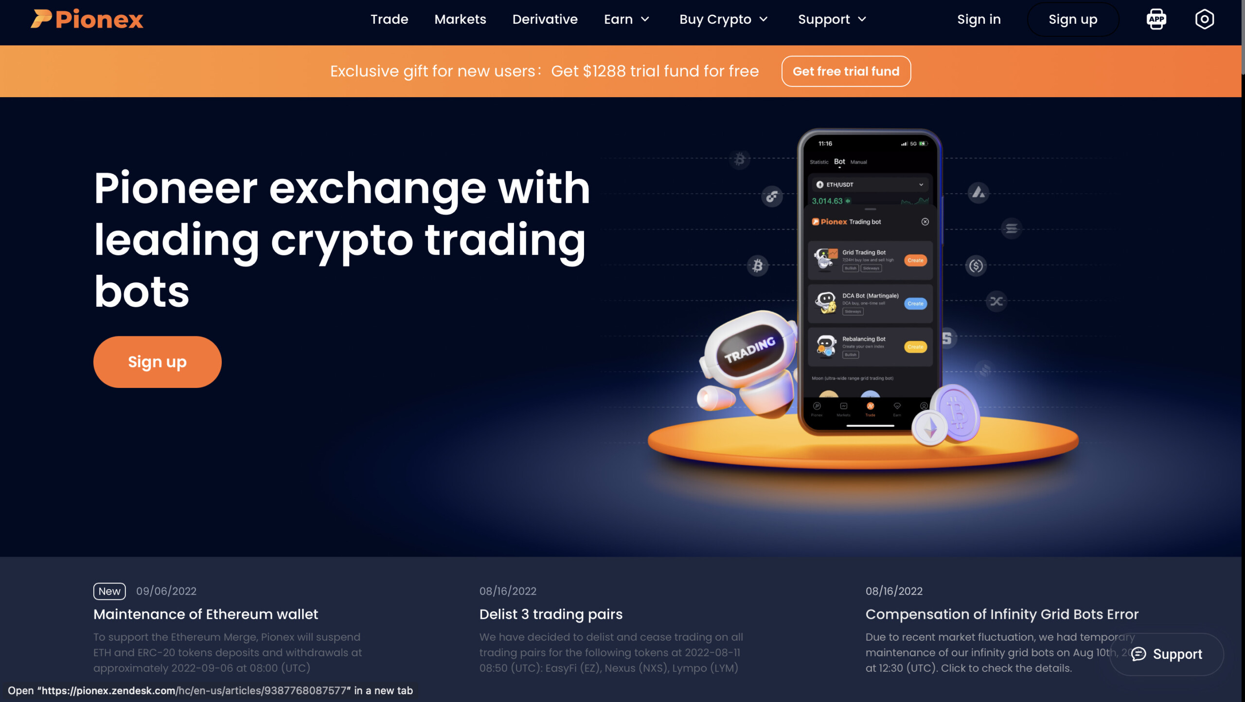 Pionex Homepage Crypto Trading Bots: 12 Best Alternatives to Consider in 2022 | Dailycoin.com