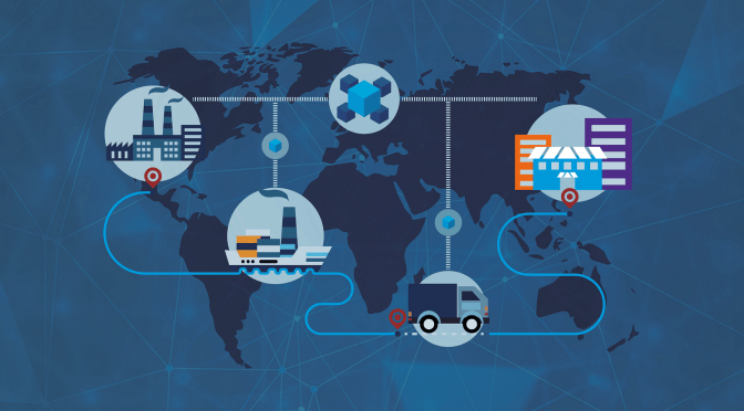 Supply Chain Illustration Blockchain Use Cases: Top 12 Real World Application For Blockchain Technology in 2022 | Dailycoin.com