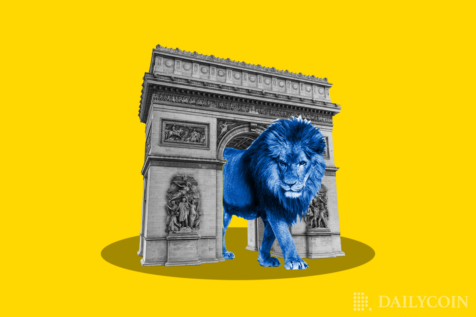 lion crypto.com paris arc de triomph