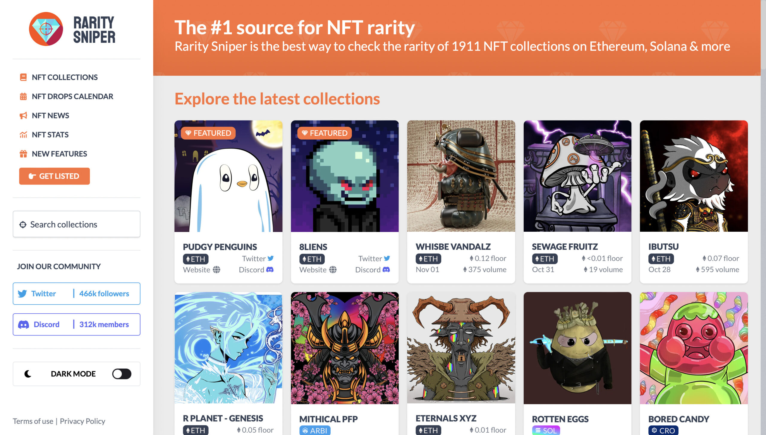 Rarity Sniper Homepage Rarity Sniper Homepage | Dailycoin.com
