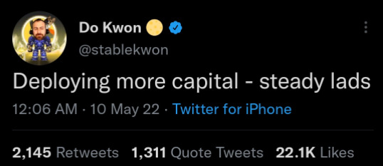 Do Kwon Do Kwon Tweet