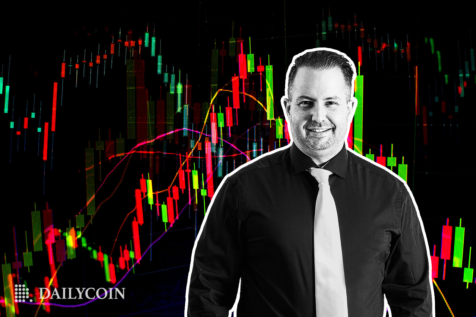 Gareth Soloway with a chart background.,