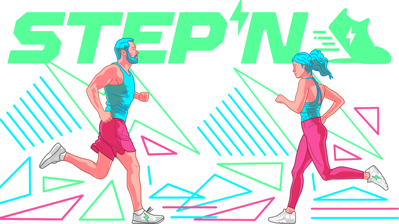 STEPn runners-running-in-stepn-sneakers
