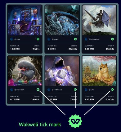 Wakweli tick mark example Wakweli tick mark example