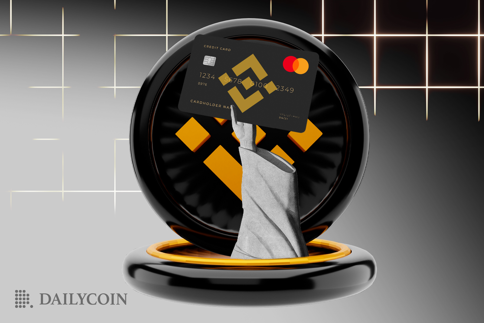 A hand holing a credit card