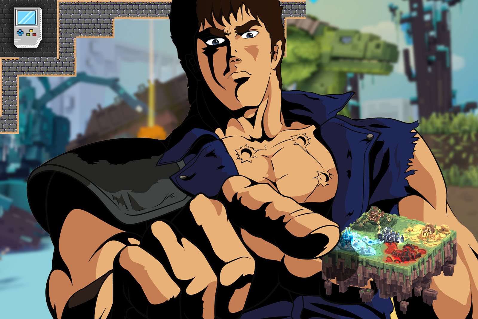 Sandbox Manga character in a virtual world.