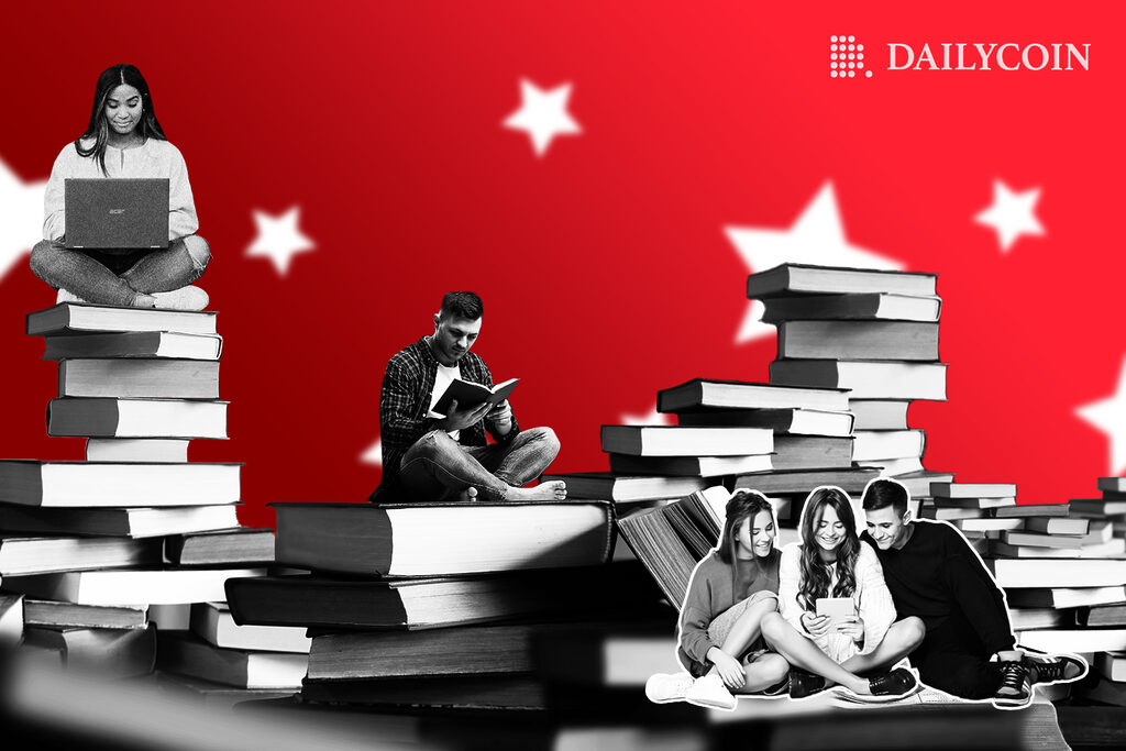 Youth studying and working in Harvard.