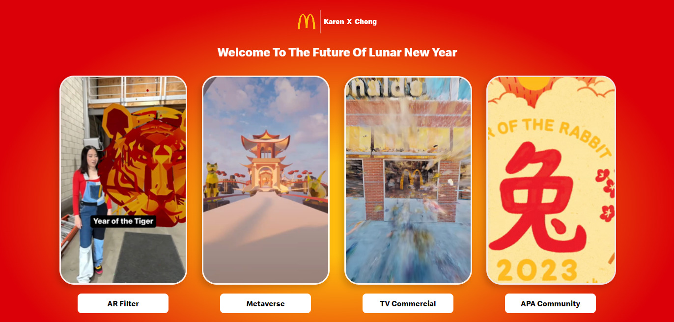 Mcdonalds Welcome to the future of lunar new year McDonalds ad.