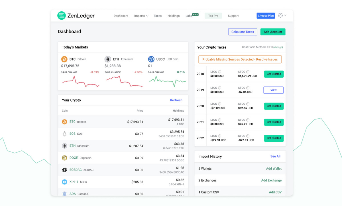 ZenLedger Homepage