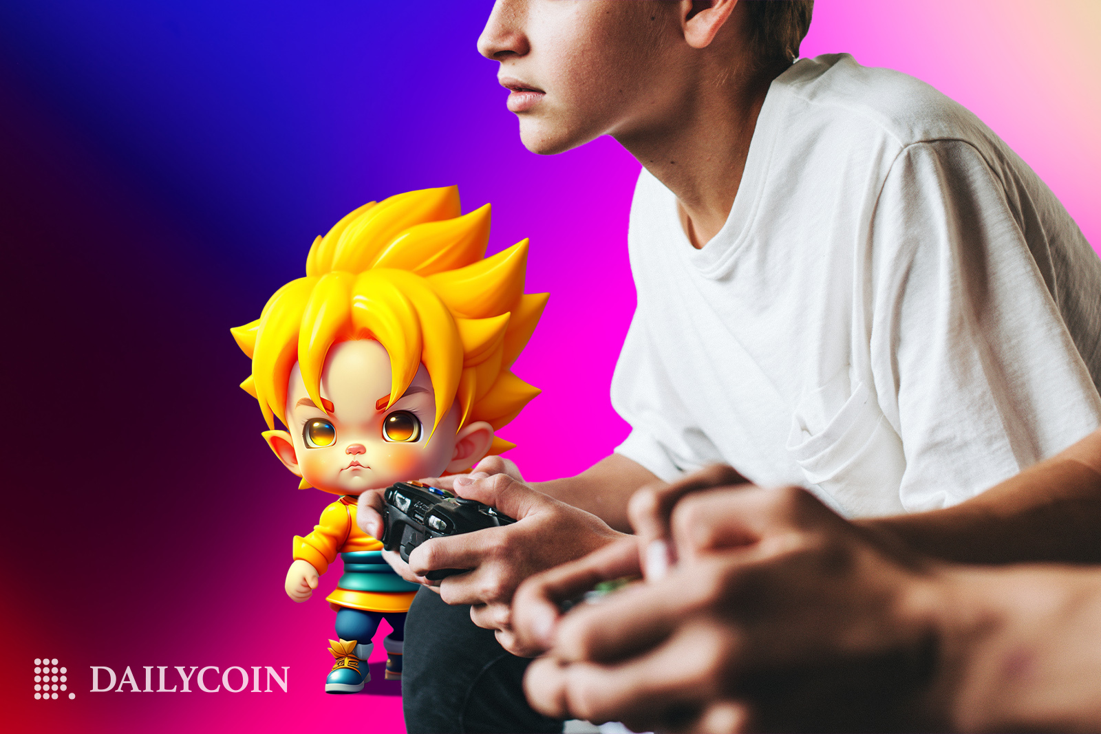Players competing on Sony PlayStation to win NFT.