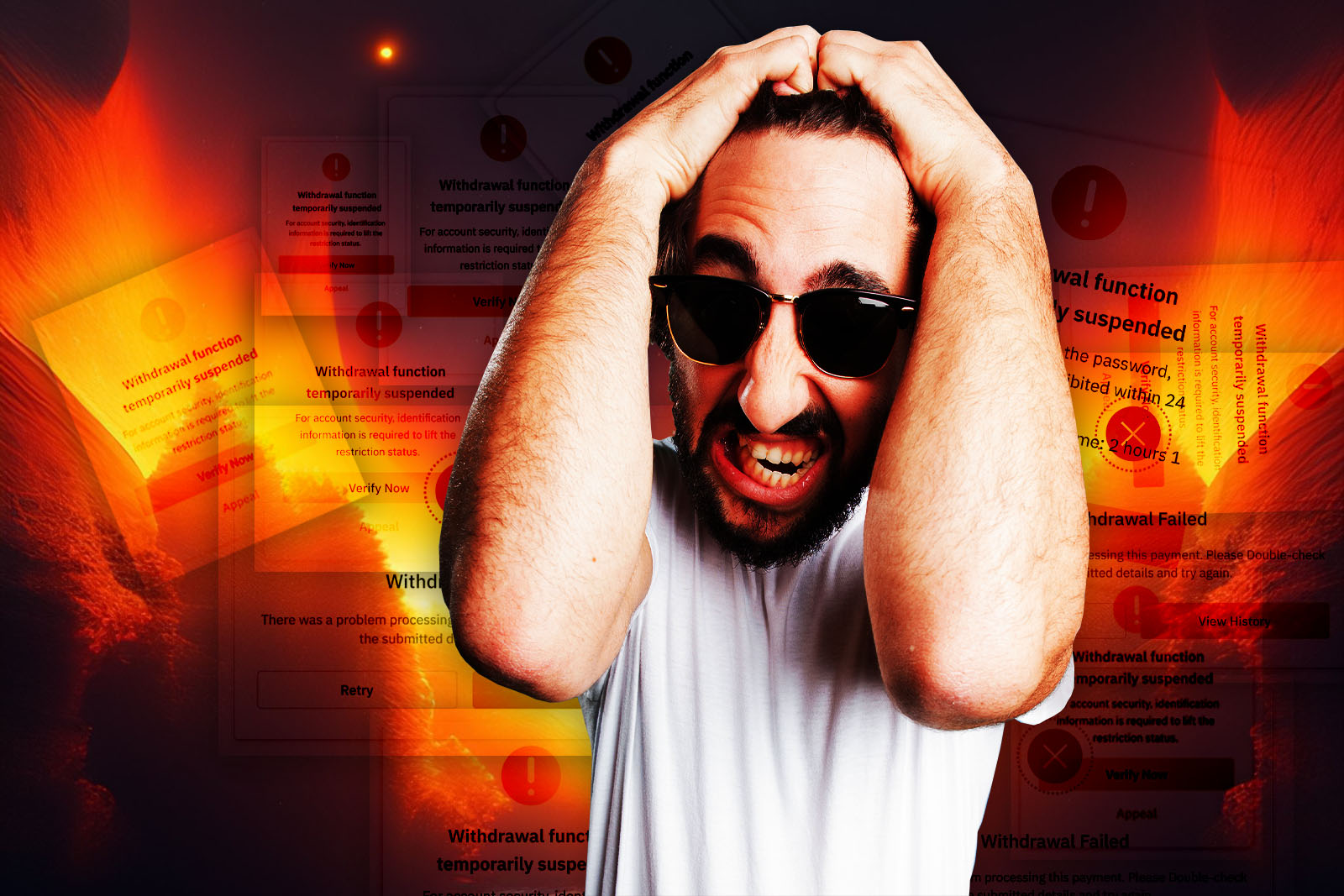 Binance user in hell of loading screens after unable to withdraw his funds.