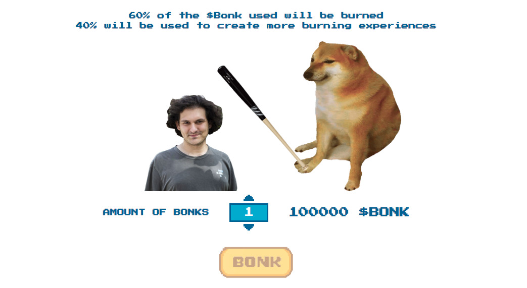 Bonk SBF Dapp.