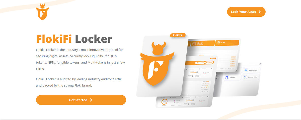 Screenshot of FlokiFi website.