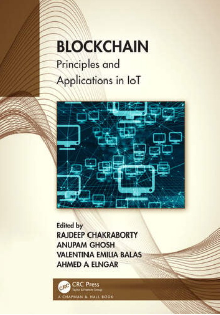 Cover of "Blockchain Principles and Applications in IoT" book.
