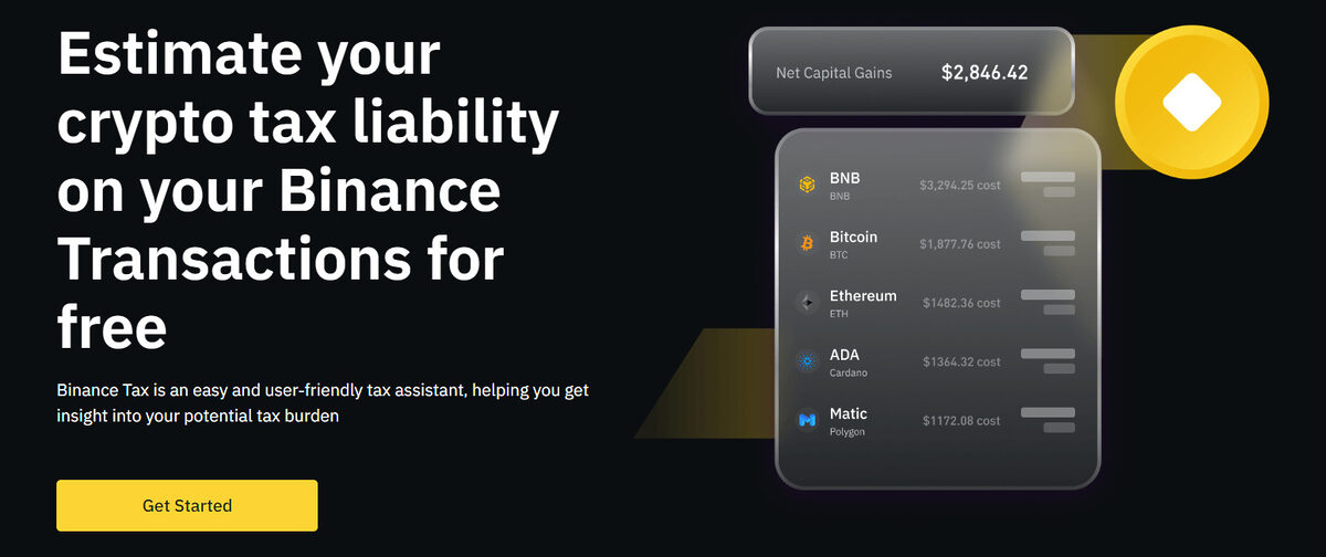 Crypto taxes with Binance.