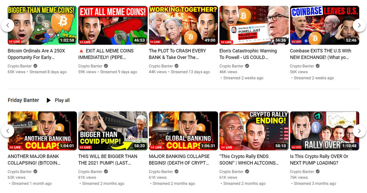 crypto banter youtube channel