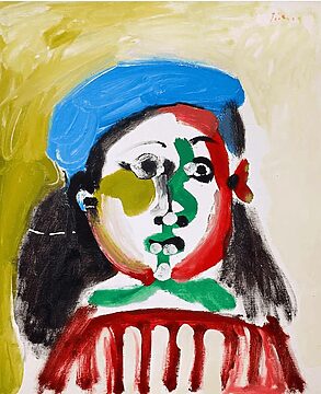 Image of Picassos Fillette au beret.