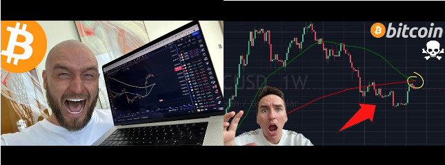 People getting excited over Bitcoin charts.