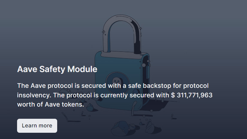 Aave safety module.
