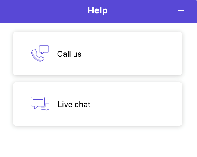 Kraken help center pop-up.