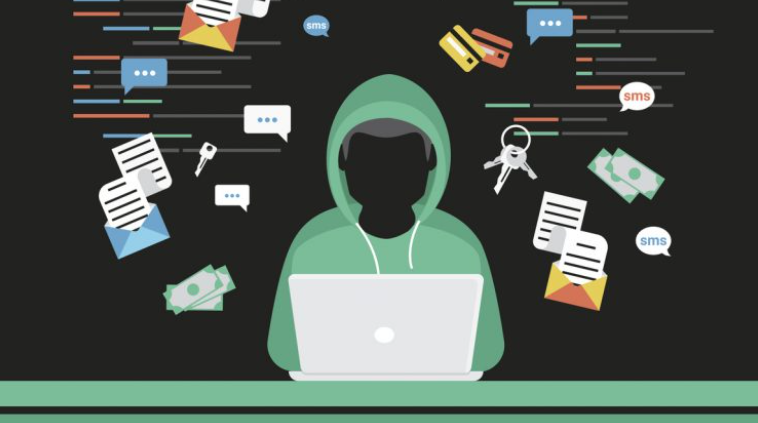 Faceless IOT hacker in green hoodie.
