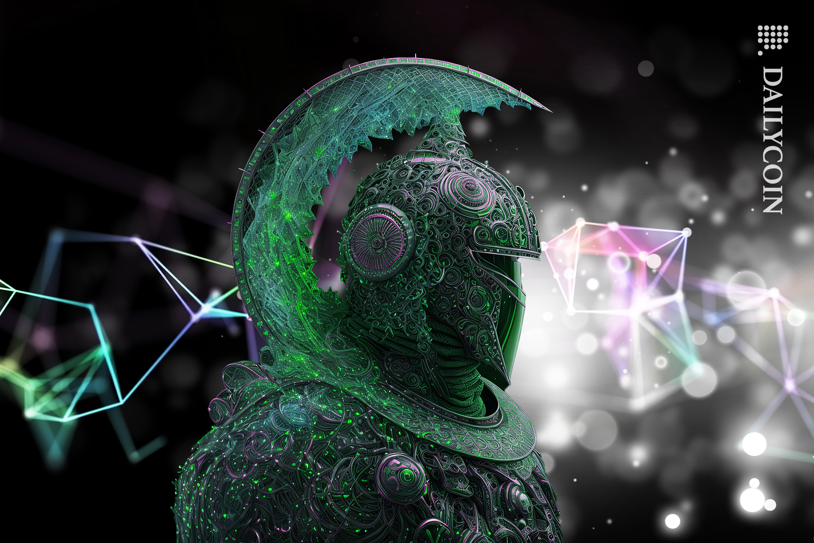 Kairon Labs Soldier looking at blurry DeFi.