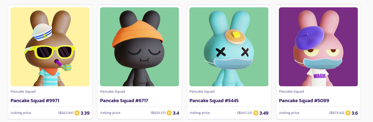 Pancake squad NFTs.