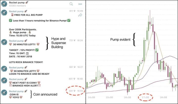 Pump and Dump crypto scam.