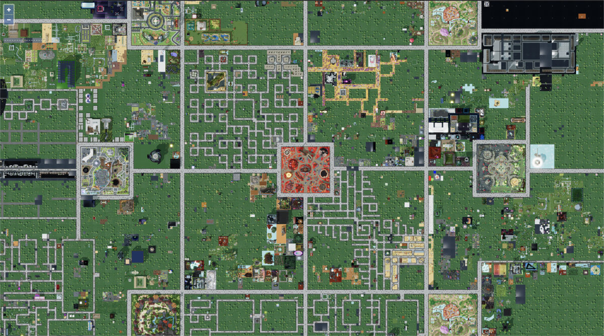 Decentraland world map.