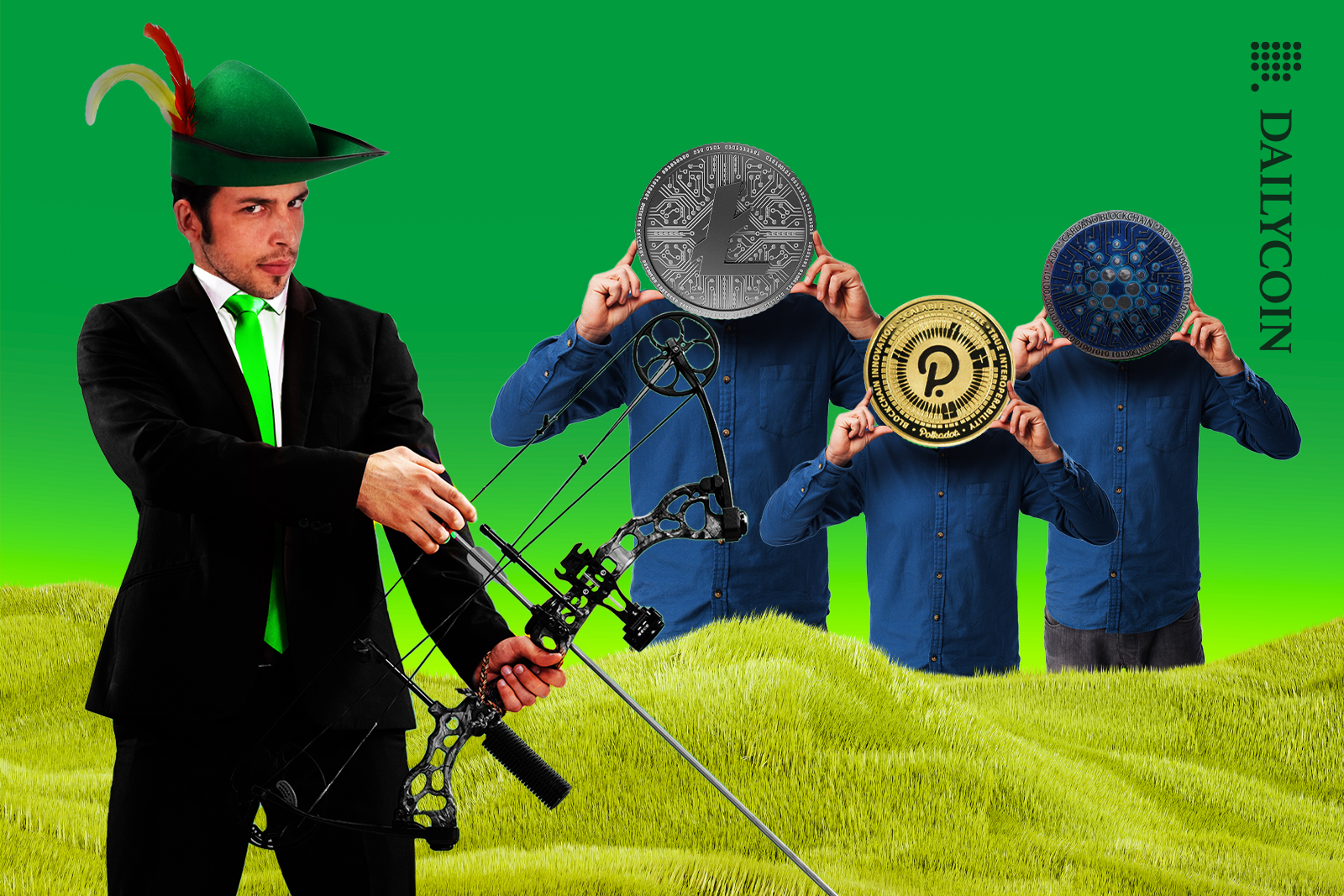 Robinhood about to shoot one of his crypto coin targets.