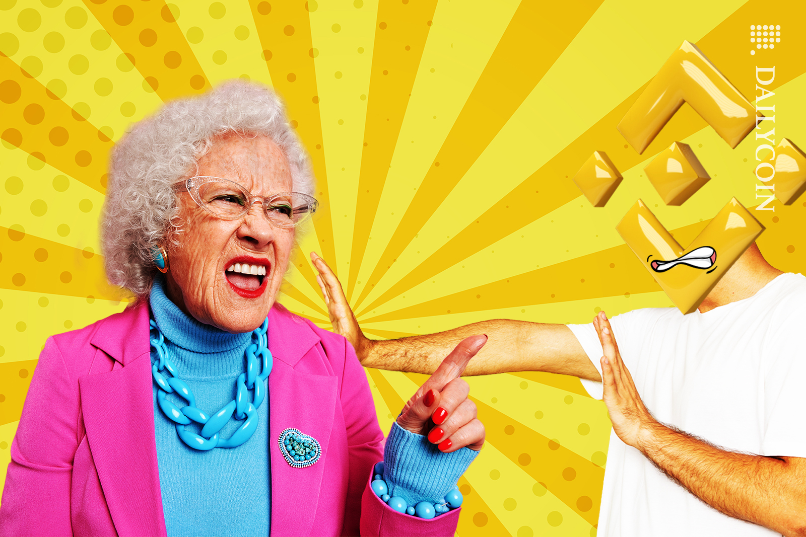 Binance pulling away from the criticism of an old lady.