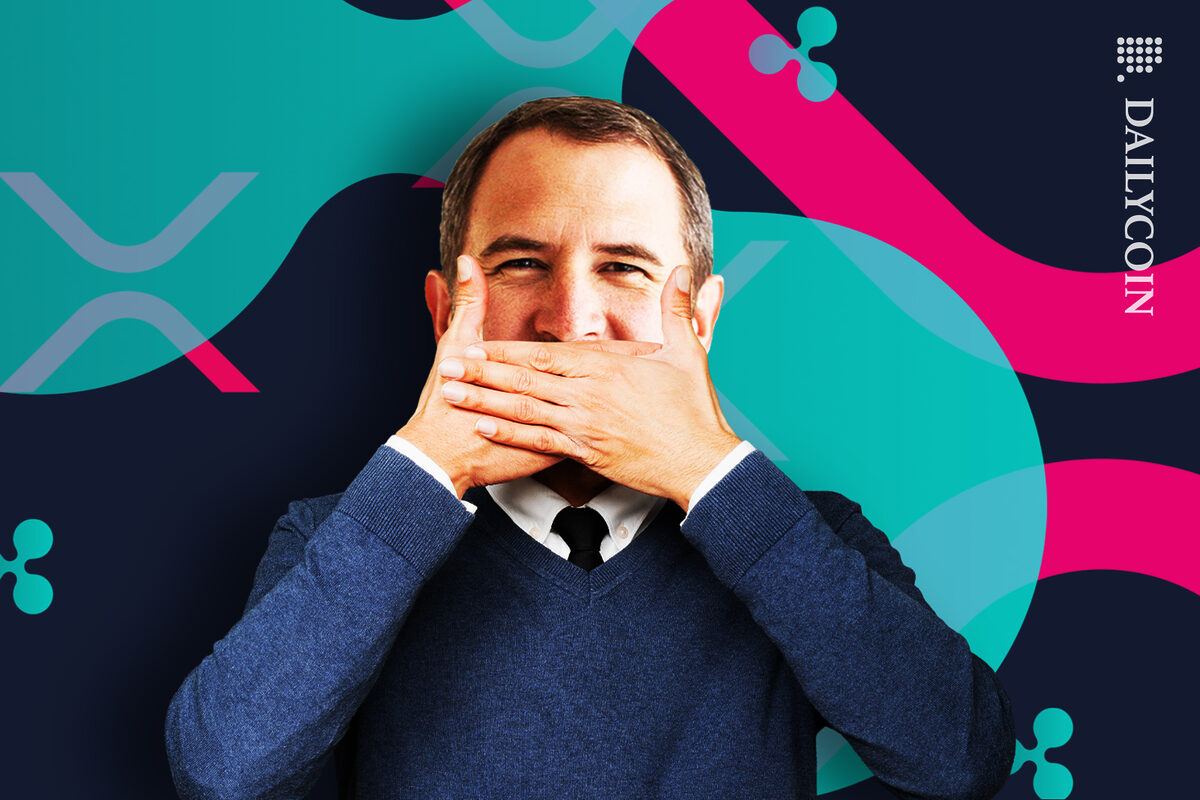 Brad Garlinghouse holding his mouth shut.