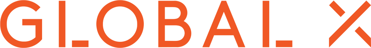 Global X crypto ETF logo.
