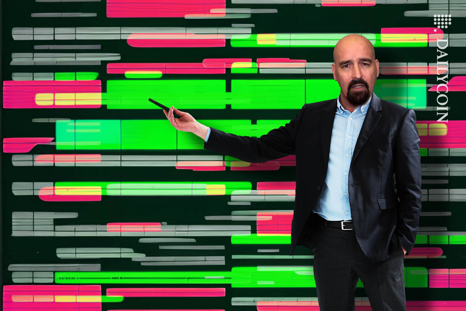 Ripple Attorney John Deaton pointing at a confusing timetable.