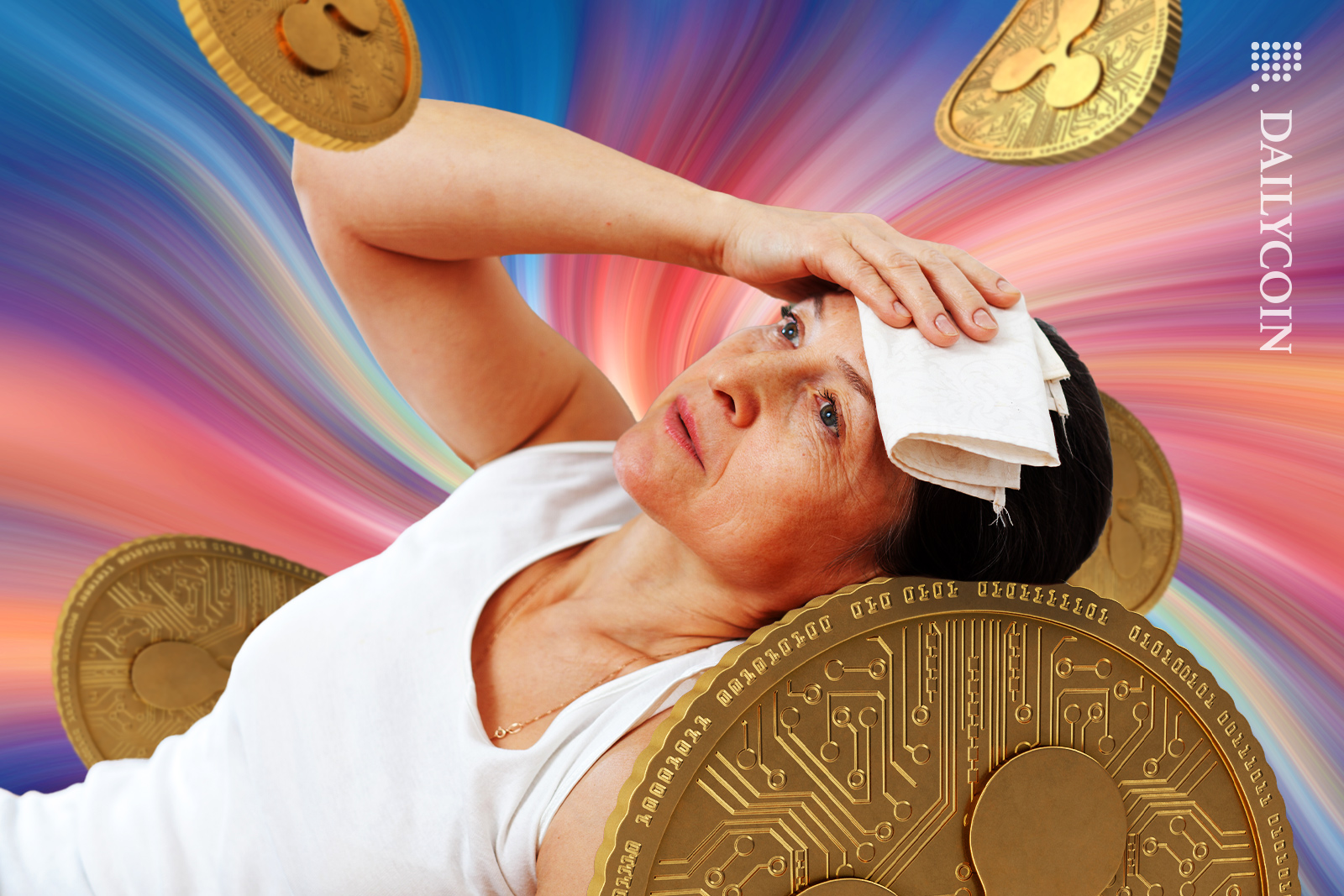 Womans head is spinning in the confusing world of Ripple.