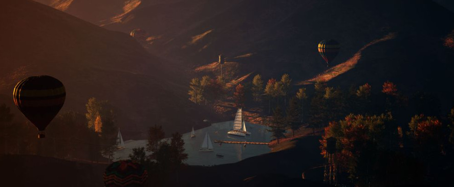 Rocket pond concept art.