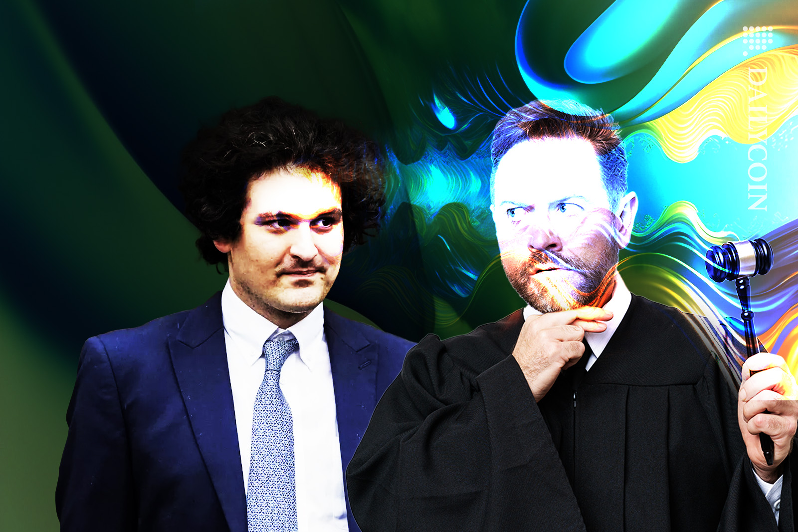 Sam Bankman-Fried is trying to convince the judge by telepathic means.
