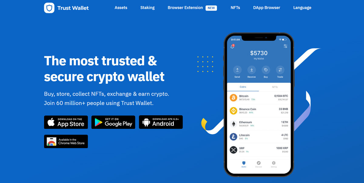 Trustwallet website.