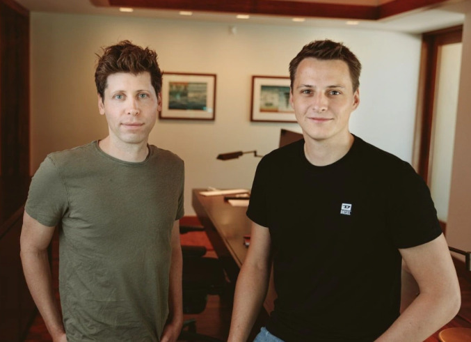Sam Altman and Alex Blania.