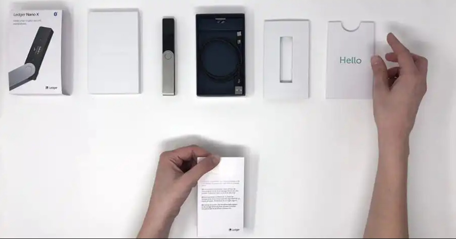 Unboxing the Ledger Nano X with All contents.