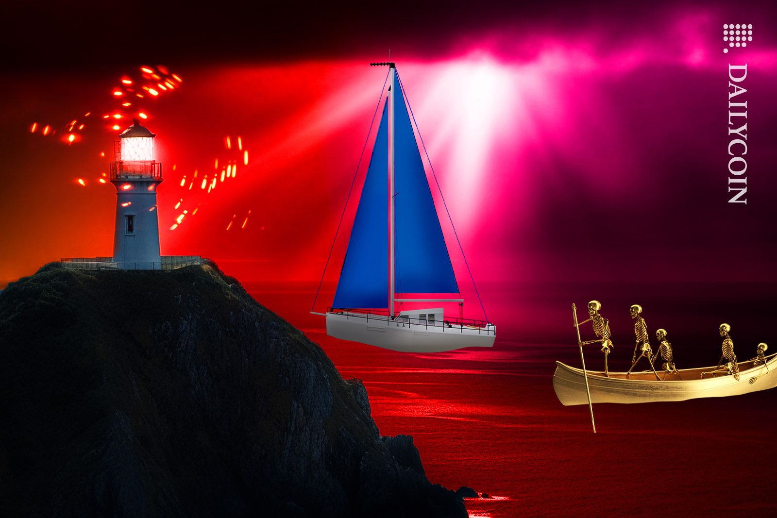 Open Sea waters are on red alert, gold skulls on a XRP price boat are trying to sail through.