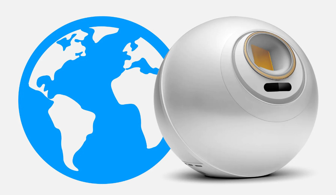 Worldcoin orb.