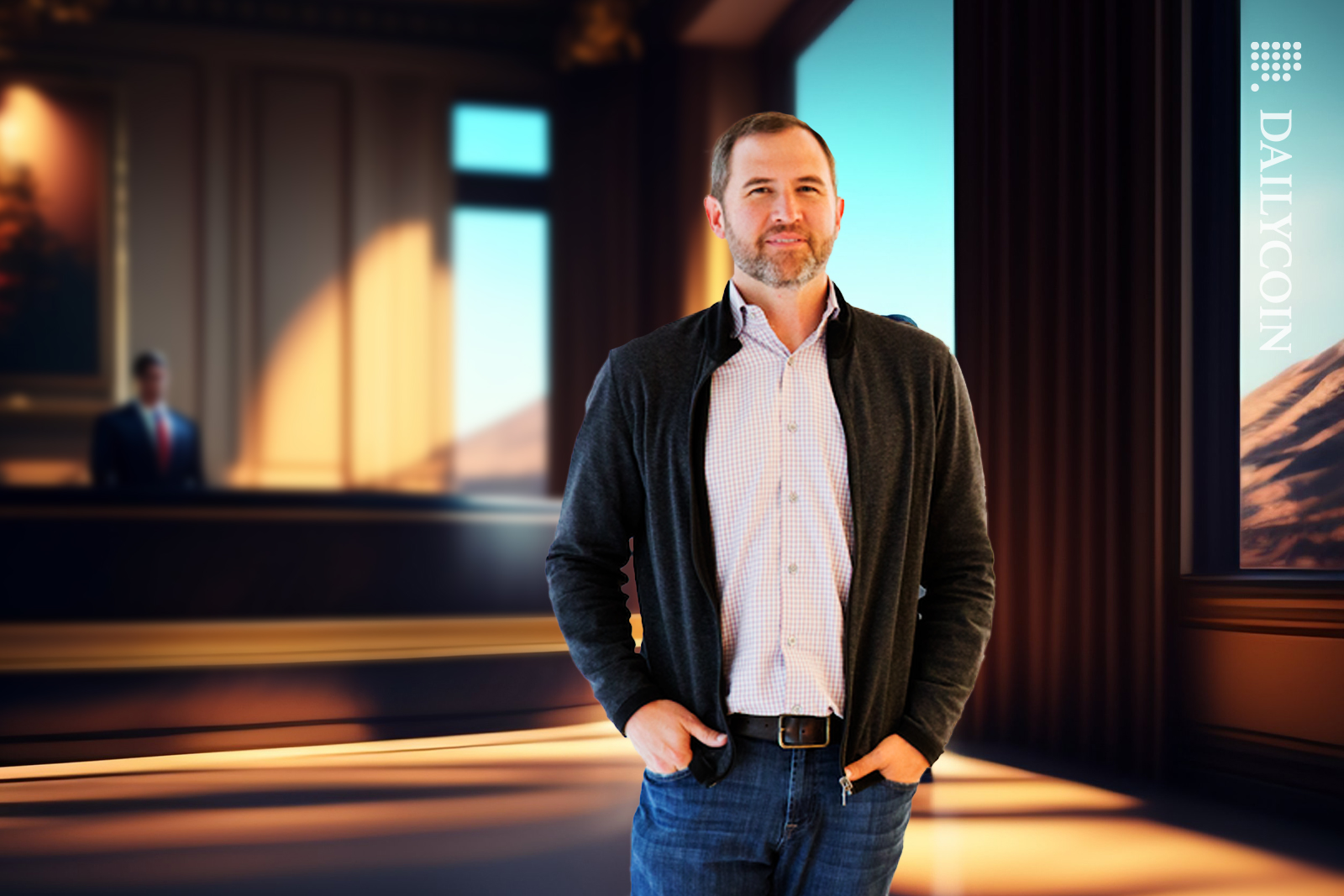 Brad Garlinghouse at his lawyers office.