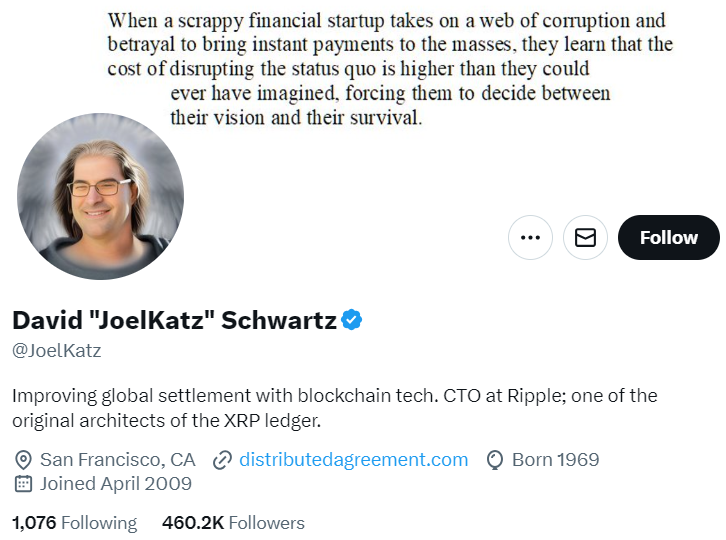 David Schwarts X profile.